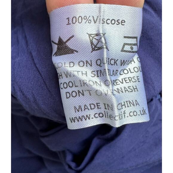 ModCloth X Collectif Akiko Wonder Embroidered Cactus Wide Trousers Pants 0 XS - Picture 9 of 11